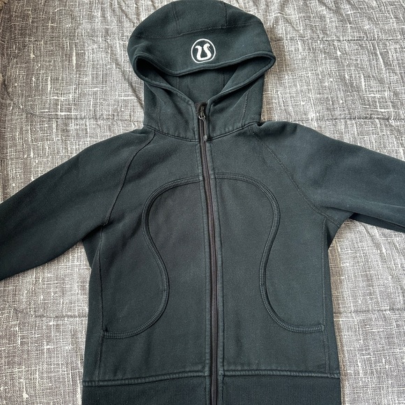lululemon athletica Black Hooded full zip scuba - Picture 1 of 4
